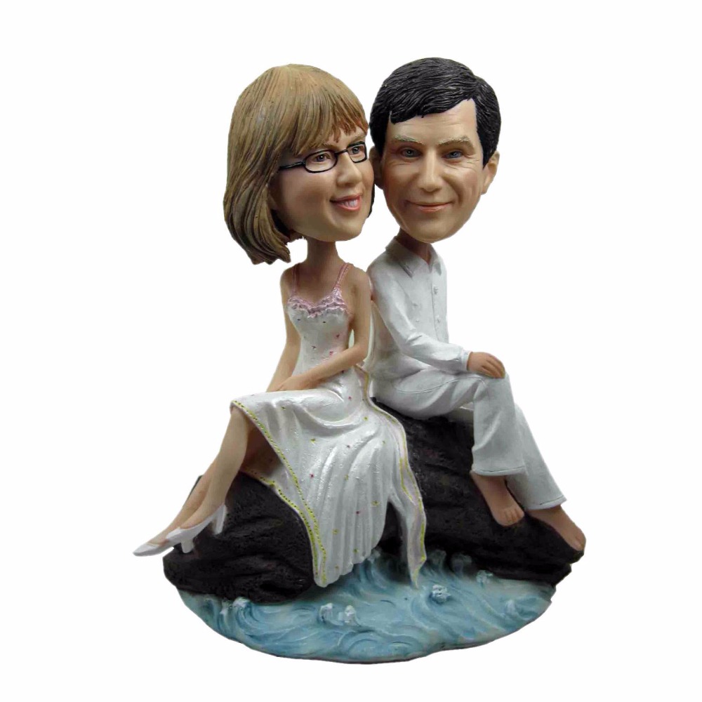 Personalizebobble headd beach weddingbobble head