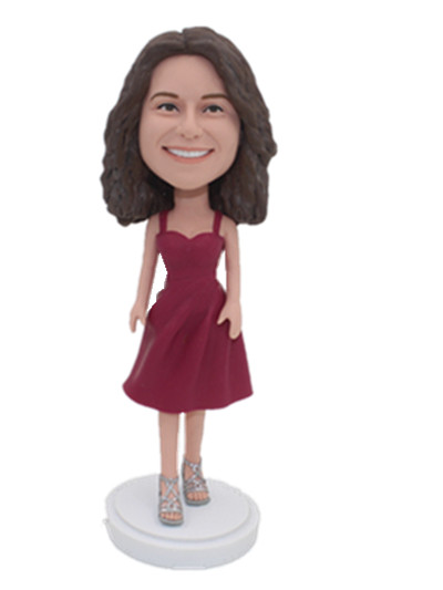 Female custom bobble head dolls