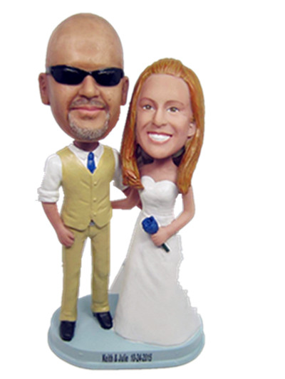 custom couple wedding bobble head 