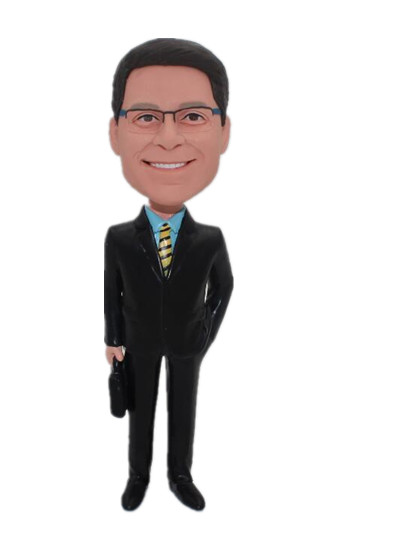 Business man custom bobblehead doll