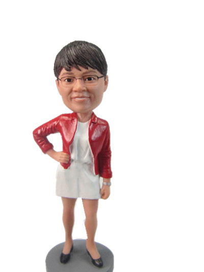 Female boss custom bobble head