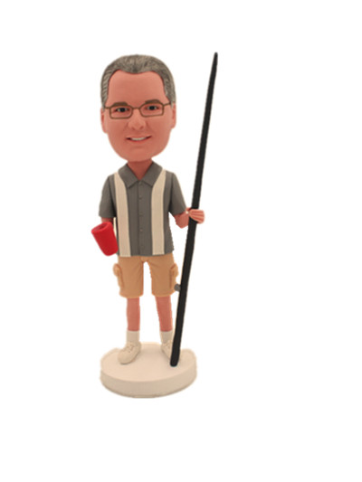 Personalised Fishing Bobblehead Doll