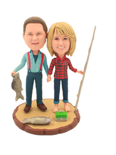 Fishing Couple Bobblehead