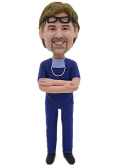 Custom Male Nurse Bobble head