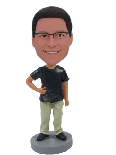Custom Casual Male bobble heads