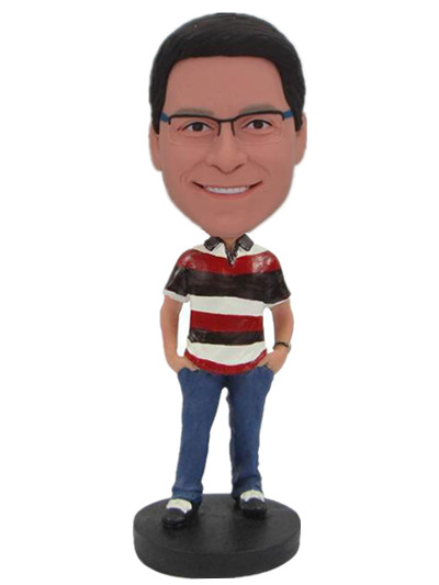 Casual Man custom bobble heads