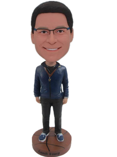 Male coach bubble heads
