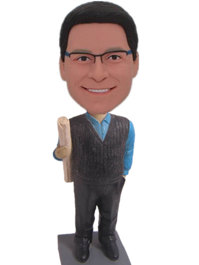 Engineer casual custom bobble head dolls