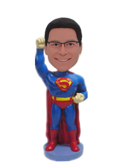 Personalized Custom Bobble Head Superhero