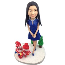 Custom Bobble Bead  Xmas Gift Bobble head