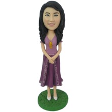 Elegant Female Custom Bobble heads