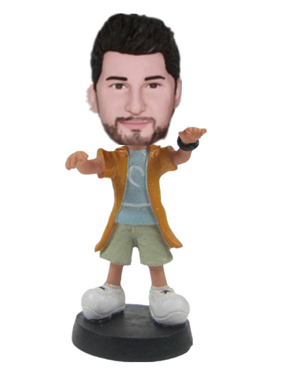 Casual Man bobblehead doll