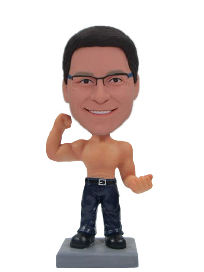 Muscle Man custom bobble head dolls
