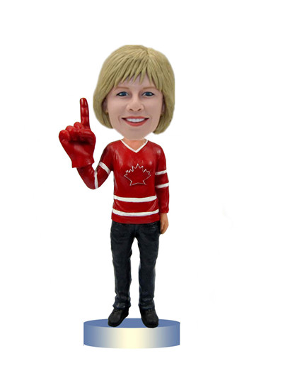 Personalized Sport bobbleheads female fans bobble heads
