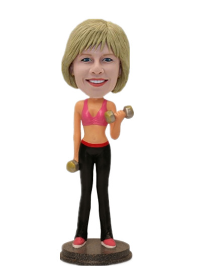Female Gymnasiium Coach Custom Bobbleheads