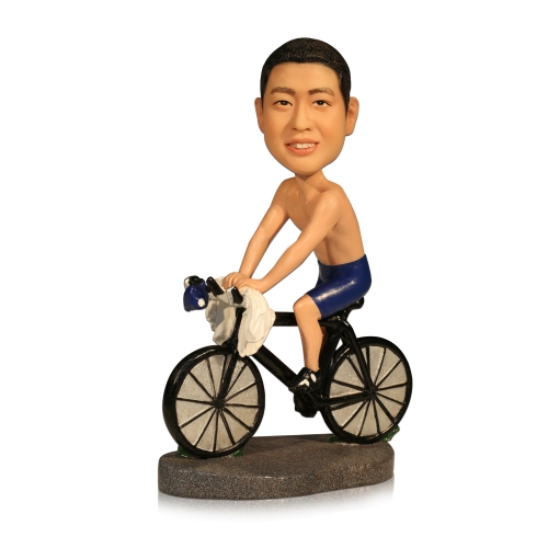 Bicycle Racers Custom Bbobble head