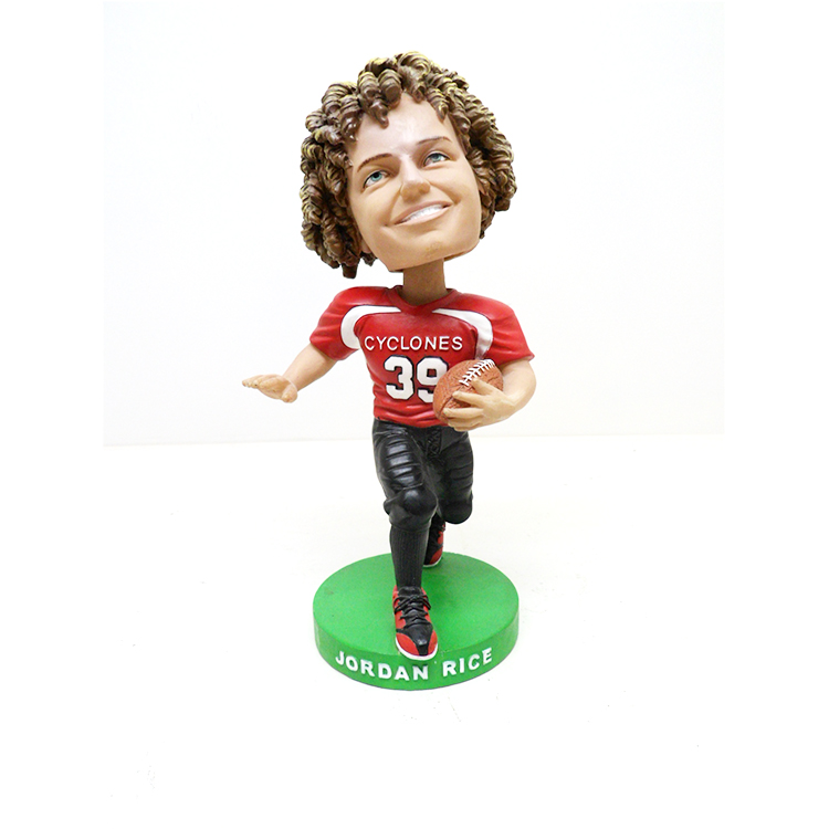 American football custom bobble heads