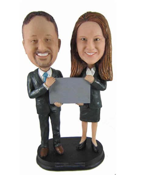 cooperation couple bobble head