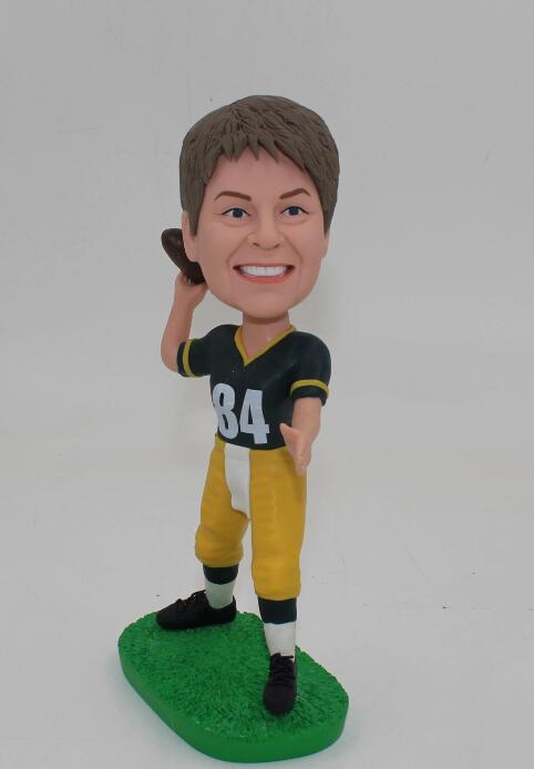 Female Football Player bobble head Doll