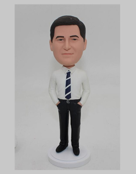 Groomsmen hands in pockets  Custom Bobble head