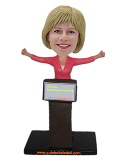 Speech Lady Bobble Head