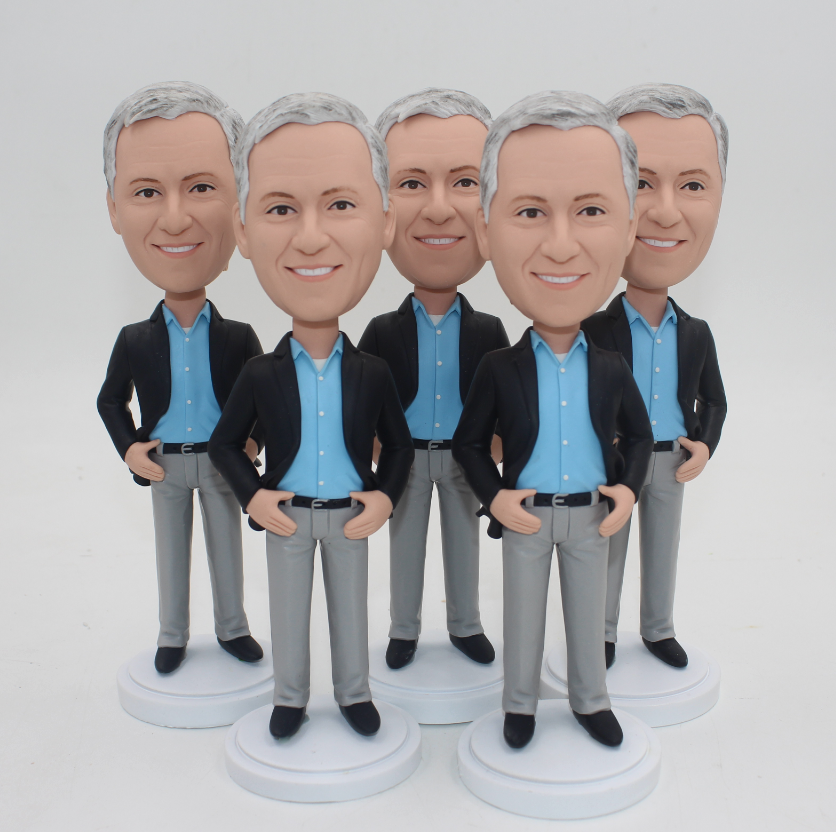 Any body Five custom bobble head dolls