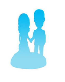 Full custom couple bobble head