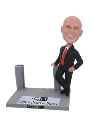 boss card holder custom bobble head