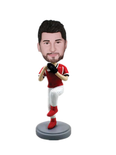 baseball male bobble head doll