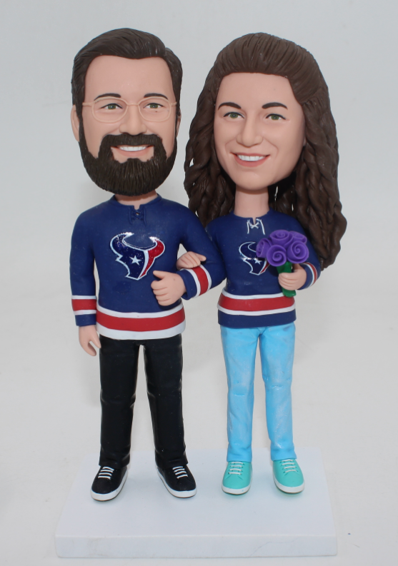 Custoom bobble head from photo couple bobble head dolls