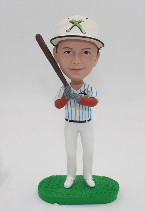 Kid custom baseball bobble heads Christmas gift