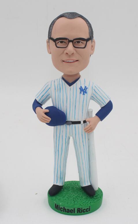 NY baseball fan Christmas gift custom baseball bobbleheads
