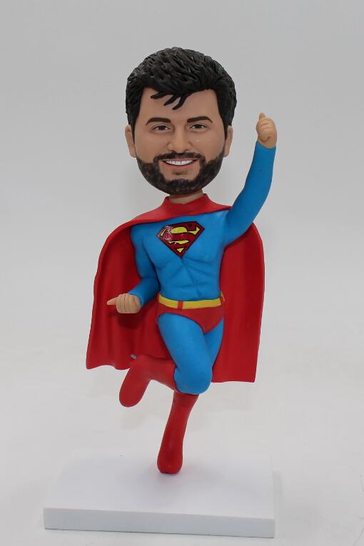 Custom superman bobble heads