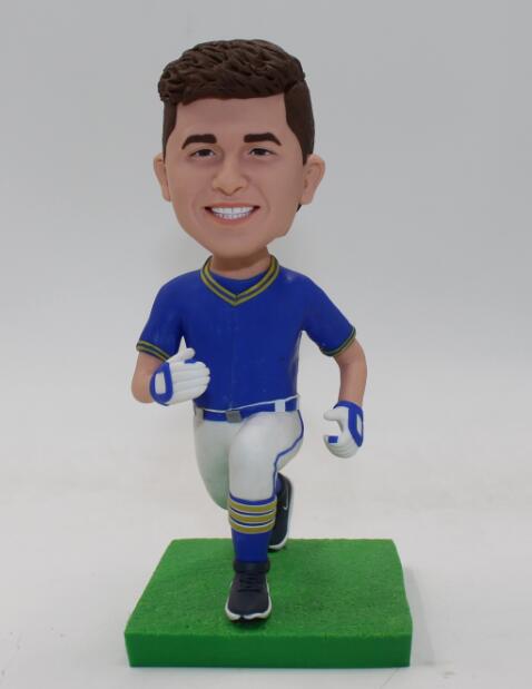 Custom bobblehead running baseball bobble head