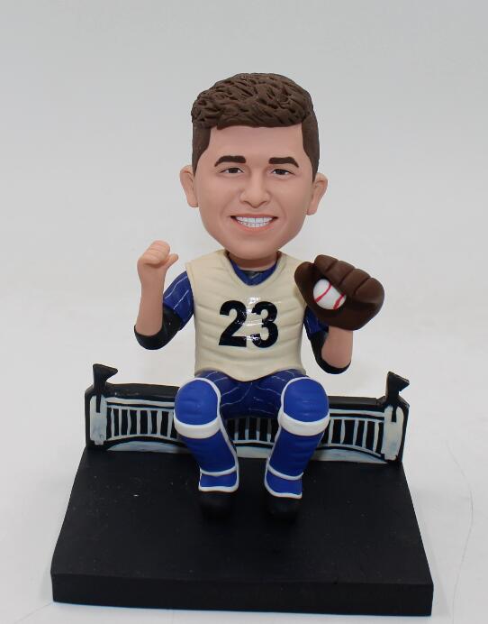 Baseball catcher  custom bobblehead