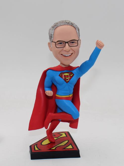 Custom superman bobble heads