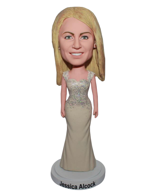 Custom bride bobblehead