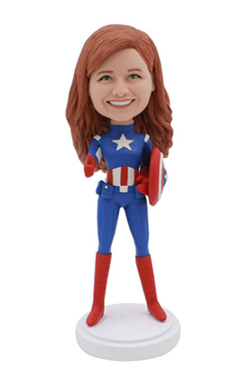 Female Captain America Bobbleheads