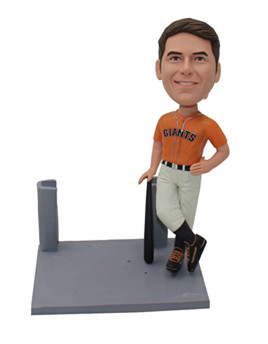 Baseball Card Holder Custom Bobblehead Doll