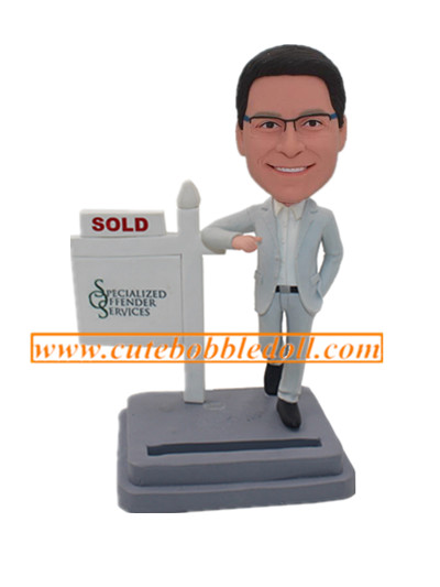 Card Holder Custom Bobble head top sales award
