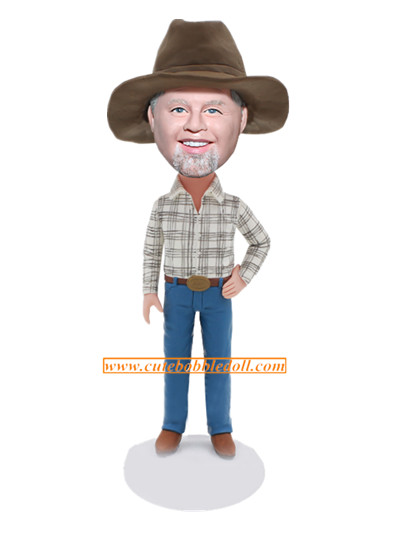 Custom Bobble Head Cowboy