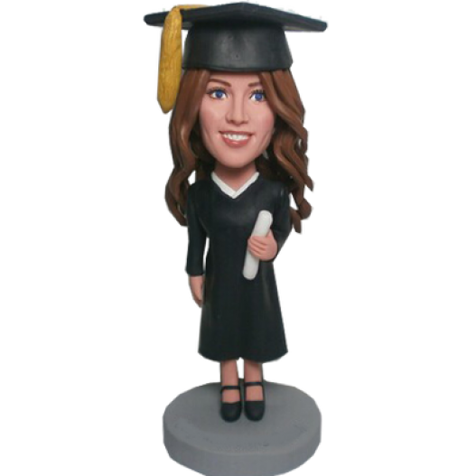 Custom Graduation Girl bobblehead Graduation Gift