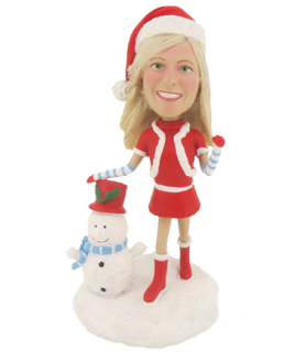 Christmas Girl Custom Bobble Heads
