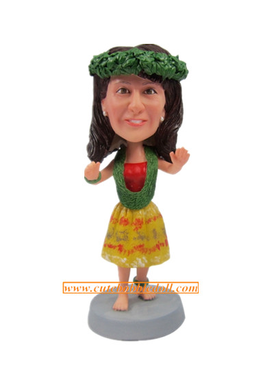 Custom Kahiko Bobblehead Hawaiian Dance Bobbleheads