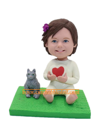 Custom Baby Bobblehead With Custom Pet