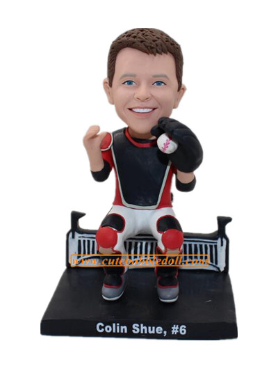 Baseball Player Custom Bobblehead Best Catcher Unique Gift