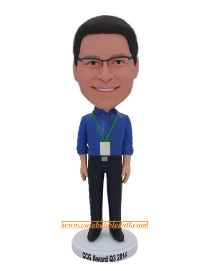 Company Employees Award Bobblehead Doll