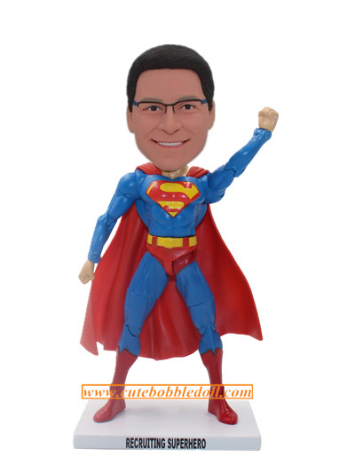 Action Superhero Custom Bobblehead Doll
