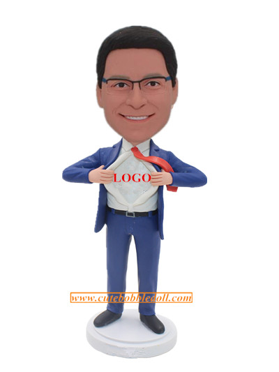 Custom Super Businessman Bobble head