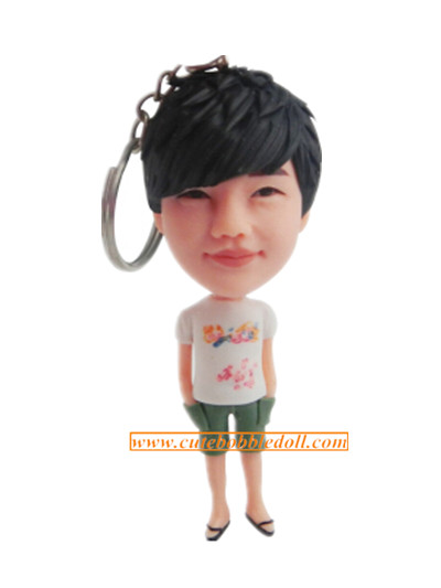 custom keychain bobble head